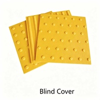 Carrelage Tactile GRP FRP pour Aveugles, Pavé Tactile en Fibre de Verre pour Projets Accessibles Sans Barrière BC01