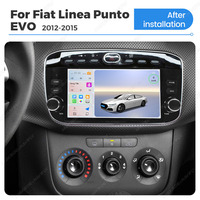 Pantalla para Auto MEKEDE con Múltiples Sistemas de Interfaz de Usuario, Radio, Audio, GPS, Navegación, Carplay, para Fiat Linea Punto EVO 2012-2015 de 7 Pulgadas