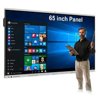 Tableau blanc intelligent interactif 4K Ready de 65 pouces avec compatibilité de projecteur sans fil