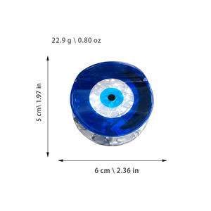 Pinza de Pelo Personalizada de Acrílico con Ojo de Diablo, Diseño Único de Tiburón para Mujer - Product Image 3