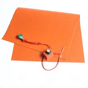 220v 200 degree 3D Printer Flexible Silicone Rubber Heater Heating Pad With Adhesive