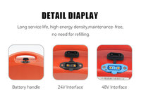 Batterie LiFePO4 à décharge profonde 48V15AH pour transpalette électrique HELI/JIALI CBD15J-LI3, pack de batteries lithium sans entretien pour chariot élévateur