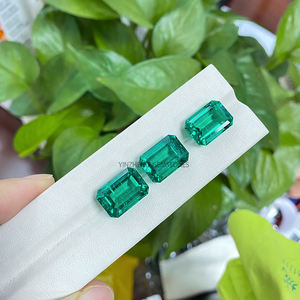 พลอยมรกตสังเคราะห์จากโคลอมเบีย แบบไฮโดรเทอร์มอล ทรงเหลี่ยมแปดเหลี่ยม คุณภาพสูง สำหรับทำเครื่องประดับ ขายส่ง - Product Image 3