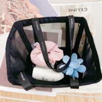 Panier de rangement en nylon à grande capacité personnalisé, panier de courses portable de qualité supérieure pour les cosmétiques et les voyages