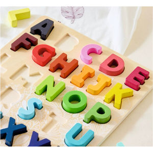 Giocattolo Educativo in Legno Personalizzato con Alfabeto Colorato, Progettato in India, Lettere in Legno per Mani Piccole - Product Image 6