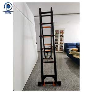 Prima Moderne Portable Triple Pliable En Aluminium Échelle Domestique Escaliers Rétractables pour Ménage Montée pour Appartements - Product Image 6
