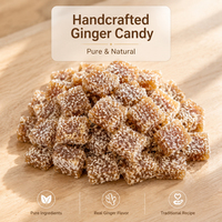 OEM Bulk Ginger Gummy Candy Sugar Coated Sweet Traditional Confectionery Natural Ready to Eat 10kg