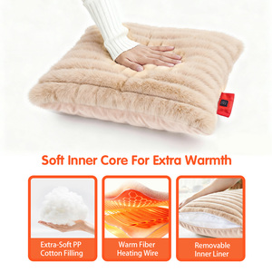 Almohada Eléctrica USB con Diseño Tejido, Tres Ajustes de Temperatura, Relleno 100% Algodón, Lavable, para Hogar u Hotel - Product Image 2