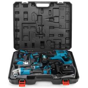 Grande réduction disponible sur les offres de vente de kits d'outils électriques MKT Combo, 4 kits d'outils, perceuses sans fil 18v 20v 21v Volt, batterie pour usage domestique - Product Image 2