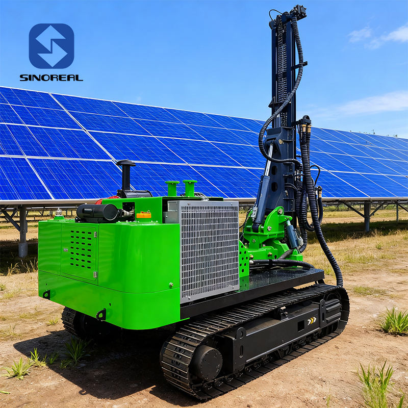 Solar Power Rig Remote-controlled Solar-powered Engine-Powered Energy Saving Pile ...