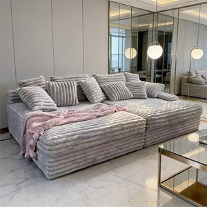 <span class=keywords><strong>Sofa</strong></span> Bentuk U Modern untuk Rumah, <span class=keywords><strong>Sofa</strong></span> Terkompresi dengan Busa Tahan Lama, <span class=keywords><strong>Sofa</strong></span> Seksional yang Dapat Diubah Menjadi Tempat Tidur - Product Image 1
