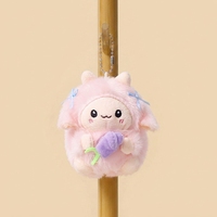 En gros, Mini jouets en peluche mignons en forme de mouton fleur, personnalisables avec logo OEM, animaux en peluche de dessin animé pour cadeau promotionnel