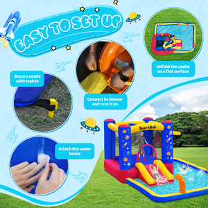FBSPORT Castello Gonfiabile Commerciale Gigante con Scivolo, Castello Gonfiabile Spiderman in Vendita all'Ingrosso - Product Image 3