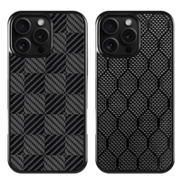 Produits Chauds : Coque de Téléphone en Fibre de Carbone pour iPhone 16 Pro Max, Housse Hexagonale Anti-Rayures et Antichoc avec Design Mince