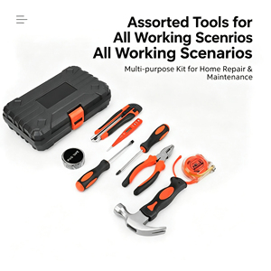 Kit de Herramientas para Bricolaje, Mejoras del Hogar, Reparaciones Diarias, Reparaciones Menores de Automóviles, Herramientas para el Hogar - Product Image 1