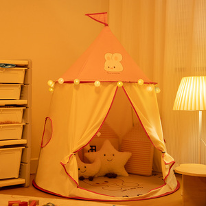 Tente pour enfants, tente intérieure pour petite fille, château de princesse, salle de jeux pour bébé à la maison, jouets pour filles, lits séparés, yourtes pour <span class=keywords><strong>dormir</strong></span> - Product Image 3