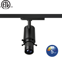 Projecteur LED sur rail COB 10W 30W, focalisable et orientable, pour exposition de peintures en galerie d'art et musée, en aluminium moderne