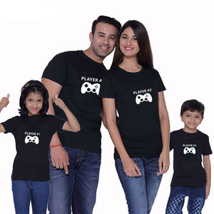 Verão de manga curta filho pai roupas combinando camisas de t para a família - Product Image 5