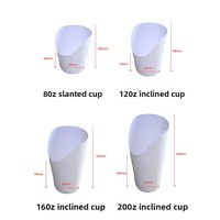 Gobelet en papier jetable en cuir de vachette, écologique, 8 oz, blanc/caramel, origine Chine, pour boissons chaudes et froides, utilisation en extérieur