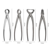 Kit d'outils de jardinage 7-en-1 pour Bonsaï : Crochet à racines, Coupe-branches, Outils de modelage, Ciseaux à bourgeons, Argent, Manuel