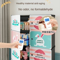 Modern Minimalist Plastik Katlanabilir Çift Kapılı Saklama Dolabı Ev Oturma Odası Giysi Oyuncak Atıştırmalık Rafı