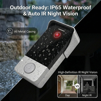 Sonnette vidéo IP intelligente HIWINK, détection de mouvement, déverrouillage par mot de passe/carte IC/NFC/application/panneau de commande intelligent, 2MP, IP65