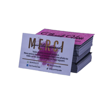 Biglietti da Visita e Biglietti di Ringraziamento Personalizzati di Lusso con Lamina Dorata, Carta Artistica Laminata, Cancelleria Premium per Piccole Imprese