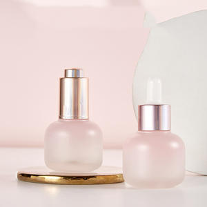 Belle rose soins de la peau cosmétiques bouteilles en verre pompe torsadée pour <span class=keywords><strong>parfum</strong></span> Essence réparation des yeux sérum Lotion crème emballage - Product Image 4