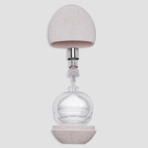 Flacon de parfum vide en verre plat, flacon pulvérisateur cosmétique, conteneur d'emballage transparent, vente en gros en stock - Product Image 3