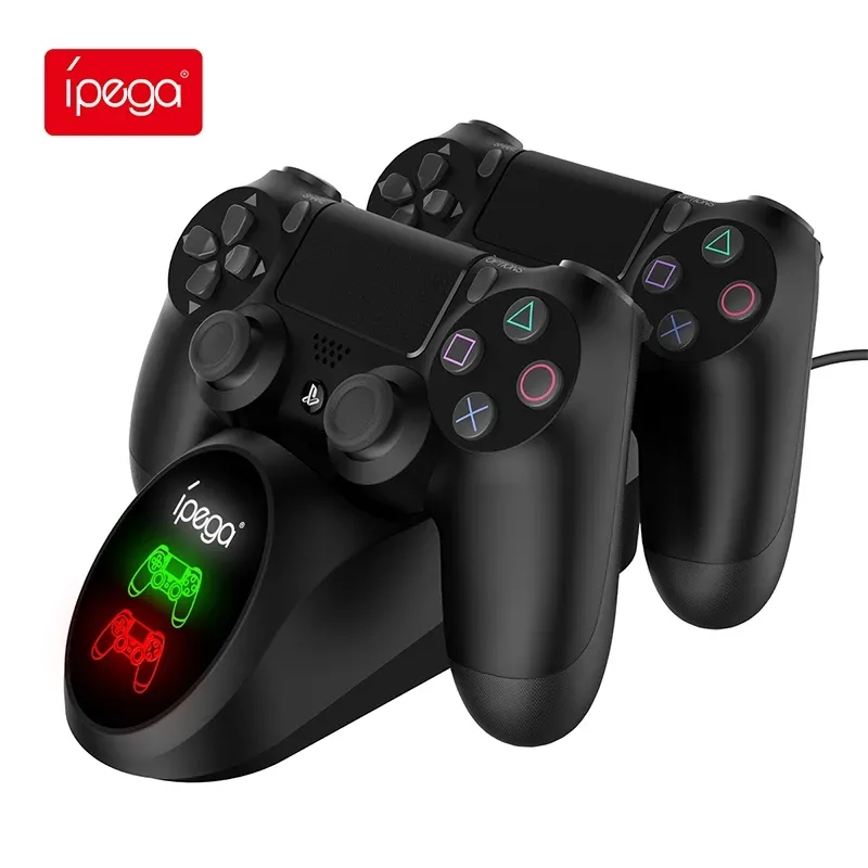 ipega PG9180 Dual Charger Dock Gaming Controller Charging Stand Holder for Play Station 4 Wireless Gamepad charger base for PS4