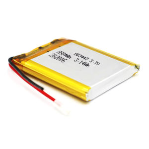 7.4v <span class=keywords><strong>3</strong></span>.7V Lipo电池850毫安时1000毫安时可充电锂聚合物离子603443电池，带JST连接器 - Product Image 2