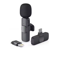 Portable K8 sans fil Mini micro omnidirectionnel Lavalier Microphone pour Studio Audio Vidéo Enregistrement TikTok Compatible Mini
