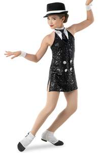 Costume de scène de jazz pour enfants, robe de <span class=keywords><strong>danse</strong></span>, costume d'équipe de <span class=keywords><strong>danse</strong></span> moderne, costume de performance de jazz pour adultes et enfants - Product Image 6