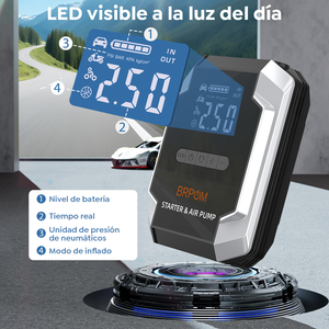Arrancador de Emergencia Portátil 4 <span class=keywords><strong>en</strong></span> 1 Pro Multifunción de 12V con Bomba de Aire, el Mejor Arrancador de Litio - Product Image 5