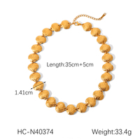Parure de bijoux en acier inoxydable plaqué or 18 carats avec pendentif coquillage océanique, collier et bracelet, chaîne à fermoir en acier titane