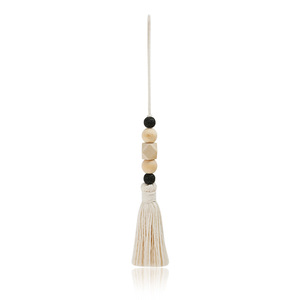 1 pièce, accessoire de miroir de voiture en bois de lave, diffuseur d'huile essentielle, breloque de voiture - Product Image 3