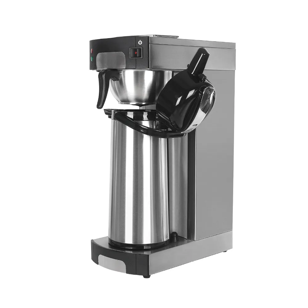 Kommerzielle Edelstahl Türkisch Arabisch Americano Elektrische Einkopf-Thermostat Kaffee maschine Büro Tropf kaffee maschine