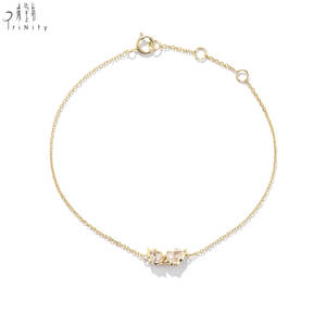 Bracelets tendance au design antique, à porter au quotidien, bijoux en or pur 18 carats, diamants naturels taille rose, vente chaude - Product Image 3