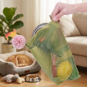 Sacs de collecte de déchets pour animaux de compagnie biodégradables, écologiques, en plastique PE, thermoscellables, imprimés en quatre couleurs, anti-odeurs, couleur et taille personnalisées - Product Image 5