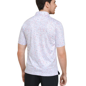 Camiseta de Golf Deportiva Sublimada de Alto Rendimiento con Diseño Personalizado, Absorbente de Humedad, de Secado Rápido, Ajustada, Tipo Polo para Hombre - Product Image 3