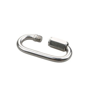 Mosquetón de acero inoxidable 304 con resorte para puerta, gancho de anillo de bloqueo de enlace rápido para Hamaca, Camping, escalada, hebilla de conexión - Product Image 2