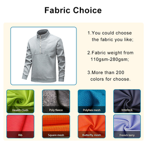 Sweat-shirt sport décontracté pour homme de haute qualité 410, poids lourd, col montant, argent uni, respirant, haut pour jeunes, coupe ample, automne - Product Image 3