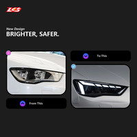 Phares LED pour Audi A3 2013-2016, design projecteur de signal dynamique, lentille DRL, 6000K, 6000 lumens, état neuf, automobile