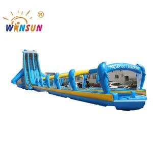 High quality Dolphin China commercial water park adults huge inflatable wet slide n slip giant inflatable water slide