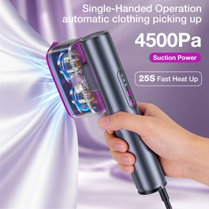 Défroisseur Vapeur Électrique Portable 2-en-1 avec Plaque Chauffante en Céramique, Anti-Plis pour Vêtements, Protection Anti-Brûlure à Sec - Product Image 5