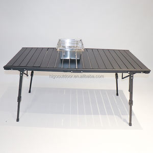 Mesa Plegable Ajustable de Aluminio y <span class=keywords><strong>Metal</strong></span> para Exteriores, Portátil, para Camping, Balcón, Picnic, Playa, con Bolsa de Transporte, Novedad <span class=keywords><strong>2026</strong></span> - Product Image 2