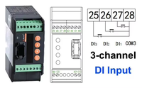 Dispositif de surveillance de chaîne solaire Acrel AGF-M4T/P3, type perforant, 4 canaux d'entrée, RS485, précision 0,5