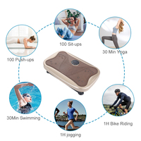 Anpassbare Power Vibration Trainings maschine ABS Material Elektro magnetische Fitness Ganzkörper Vibrations platte für den Heimgebrauch