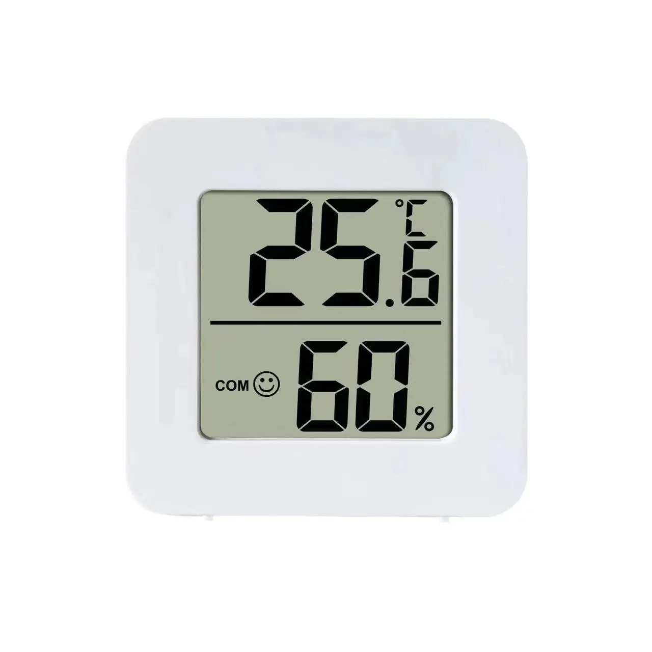 Mini LCD Digital Thermometer Hygrometer Temperature Humidity Meter Indoor Table Clock
