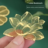 Marque-pages en laiton plaqué or modernes, vente en gros du fabricant, cadeaux créatifs culturels chinois ajourés, feuille d'érable, feuille de ginkgo